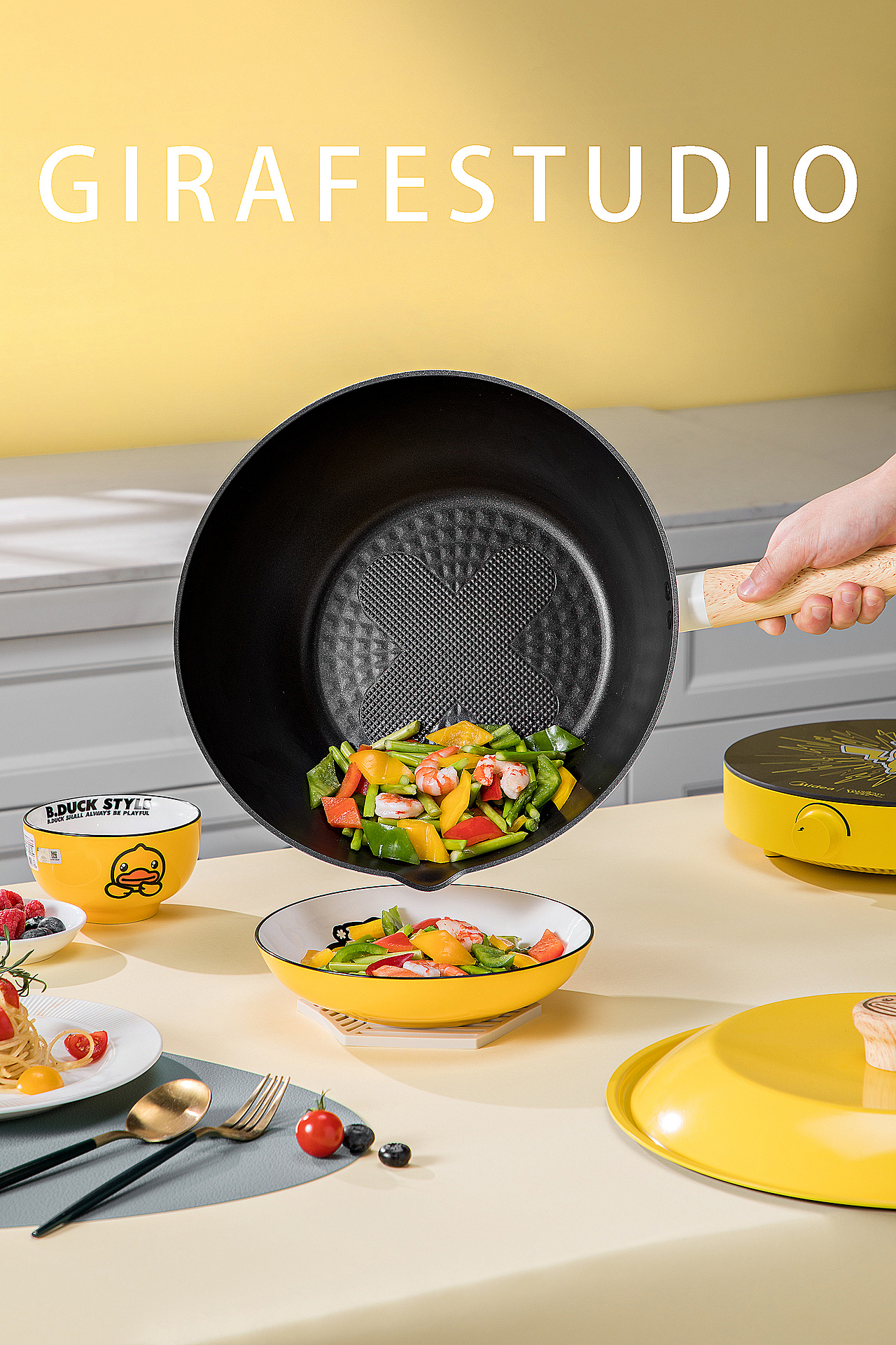 平面+视频 | B.DUCK小黄鸭✖炊大皇套装锅