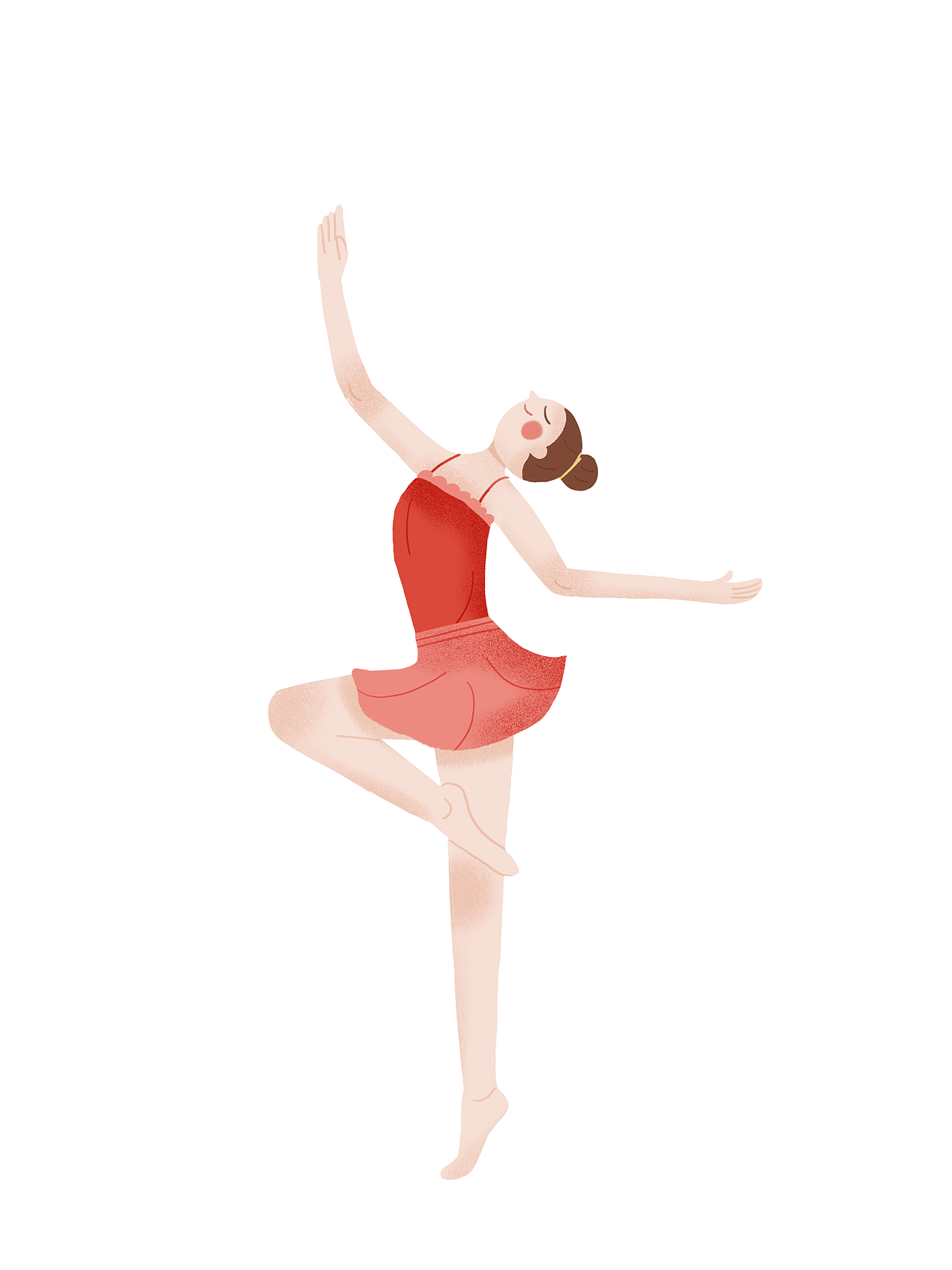 原创插画练习 - 优美线条之艺术体操（图ZMjc0NTM2OTU2） - 创作习作 - 站酷设计师拧拧肉肉原创素材 - 站酷ZCOOL