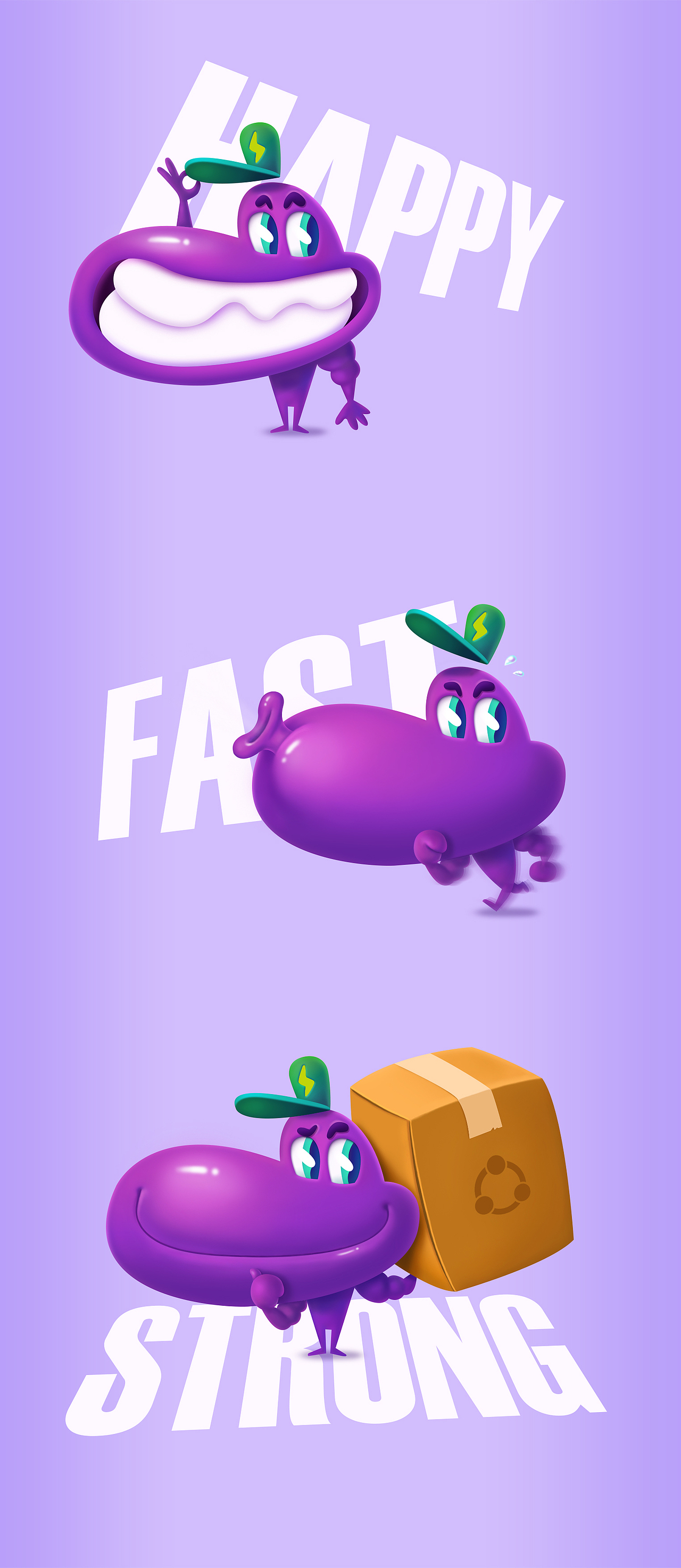 大嘴茄Big Mouth Eggplant（图ZMzIwMzkzNjA=） - 品牌 - 站酷设计师刘弱猫原创素材 - 站酷ZCOOL