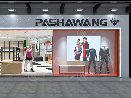 嘉兴班尼路服装店展示架木服装架落地双层双面铁木货架