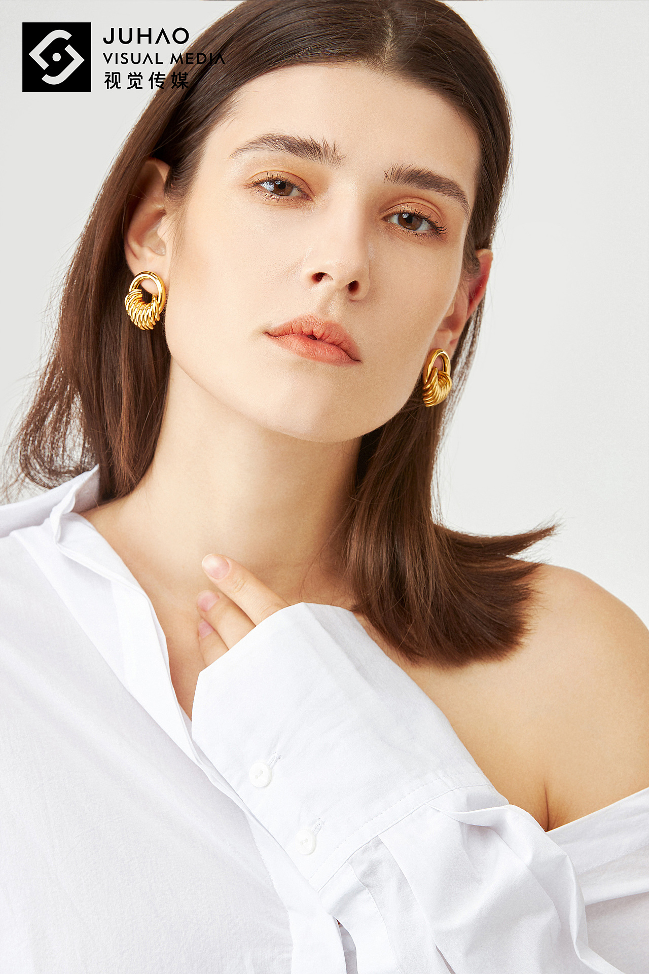 聚豪传媒拍摄&欧美耳饰模特拍摄 珠宝拍摄 商业摄影