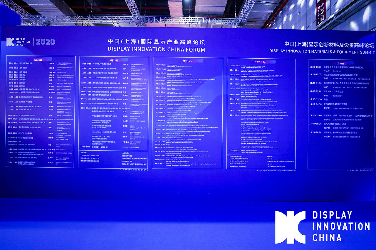 显示会议峰会现场物料
