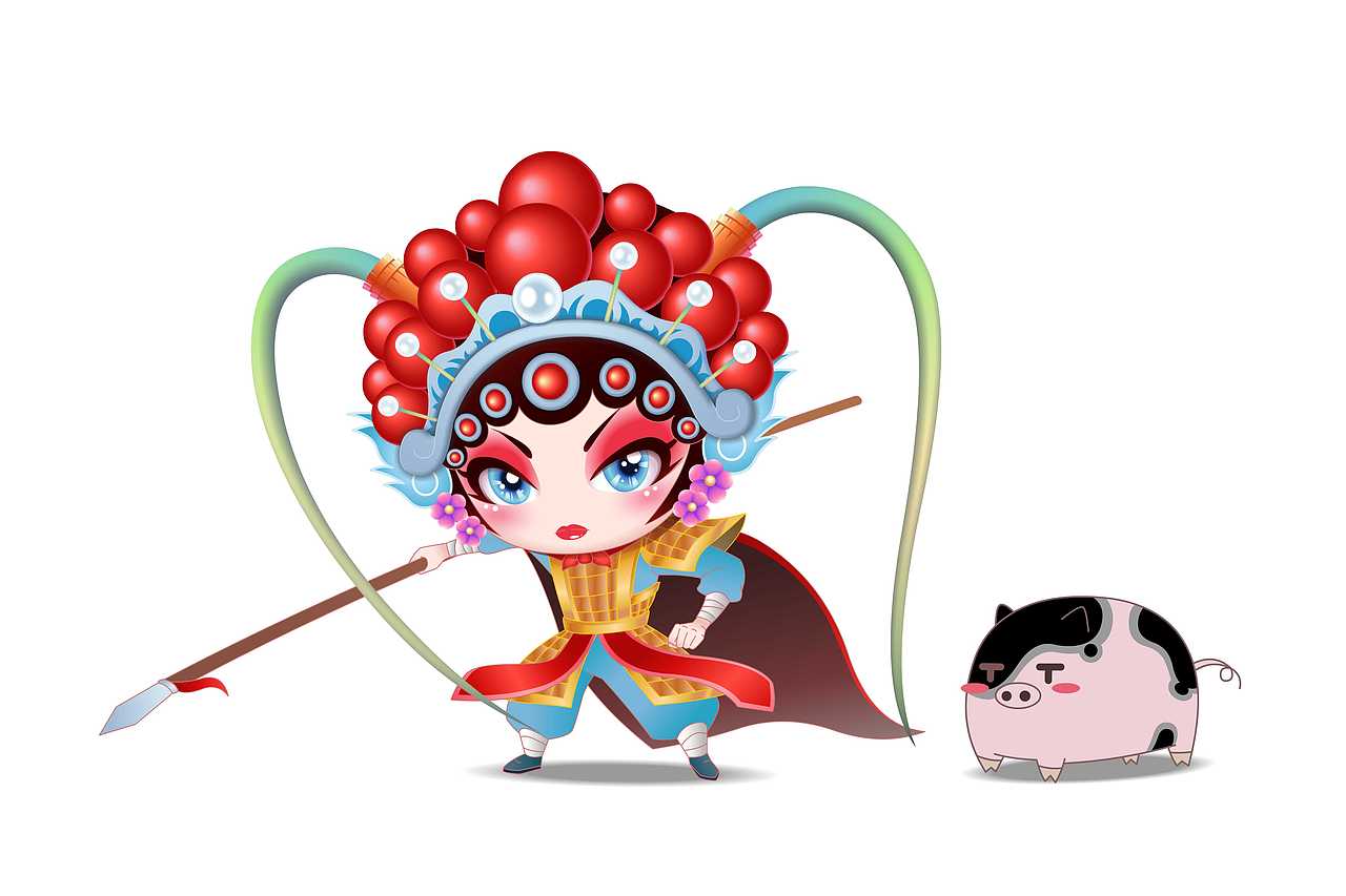 冼夫人的人物形象设计（图ZMTI5MTM5NzQ0） - 单幅漫画 - 站酷设计师亭女酱原创素材 - 站酷ZCOOL