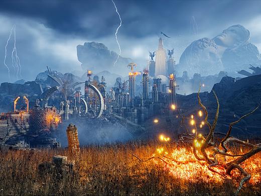 虚幻4游戏场景设计《失落的神庙》+实机游戏试玩DEMO