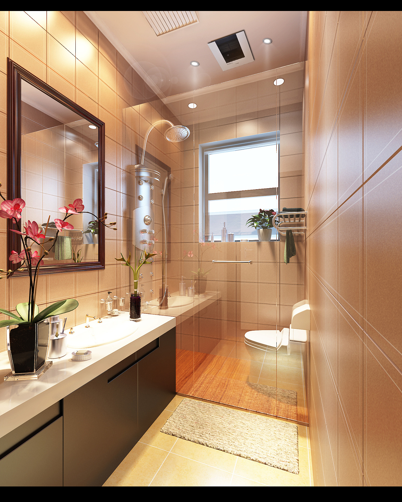 现代浴室暖风机浴霸灯排气扇 | 铅笔汇-高品质SU模型交流分享平台
