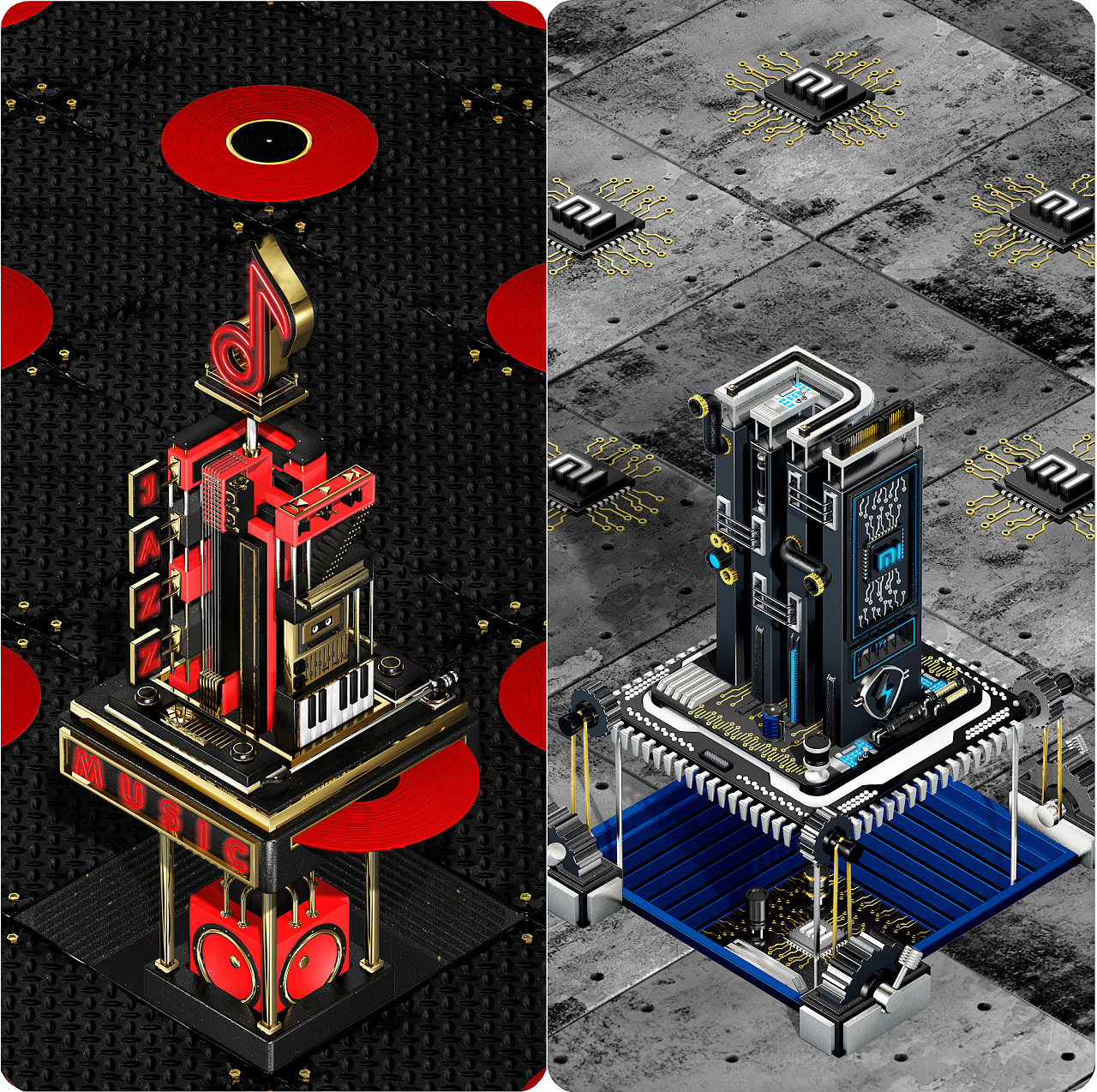 小米·全面黑科技|平面|海报|samuel君 - 原创作品 - 站酷 (zcool)