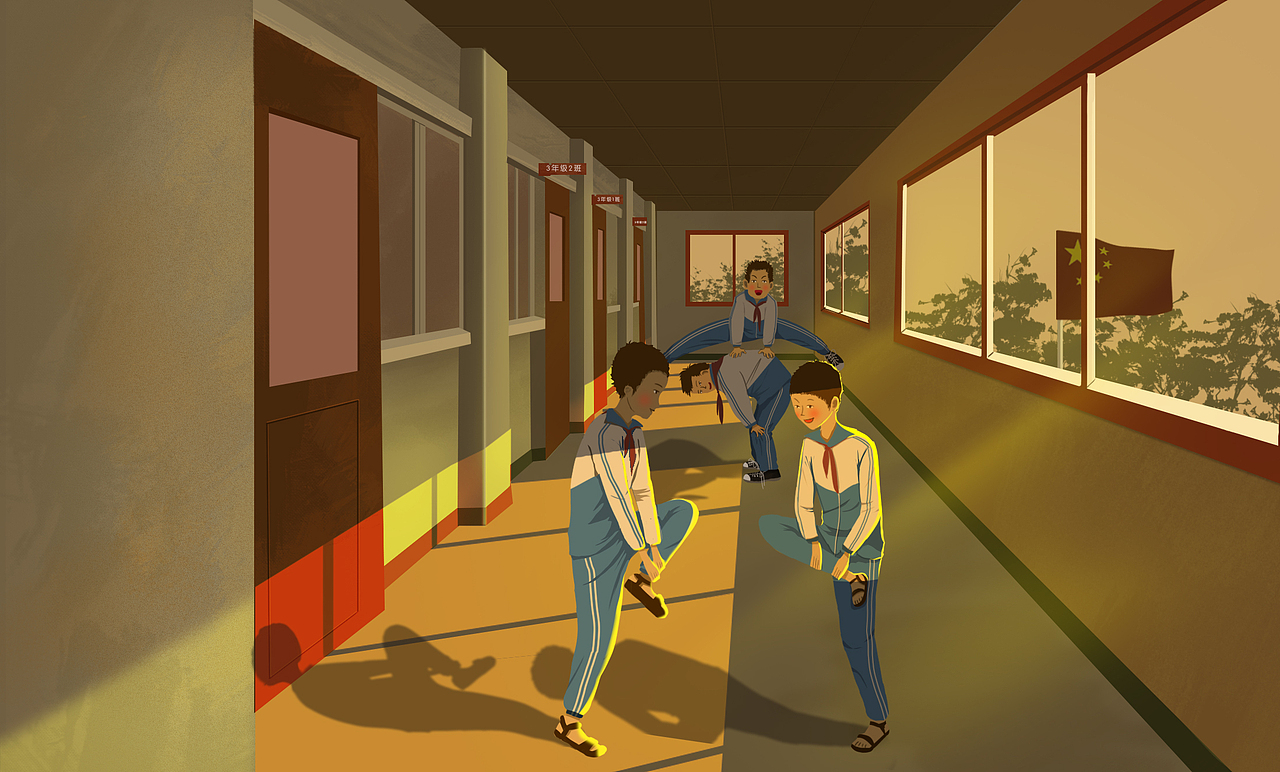 儿童节教室中小学生体操校服黄昏小卖部校园8090回忆录（图ZMjA1NzQ5MTMy） - 创作习作 - 站酷设计师小宇今天学习了吗原创素材 - 站酷ZCOOL