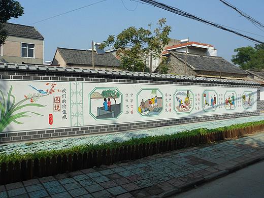 乡镇墙体画、文化墙设计、墙绘制作、美丽乡村墙绘