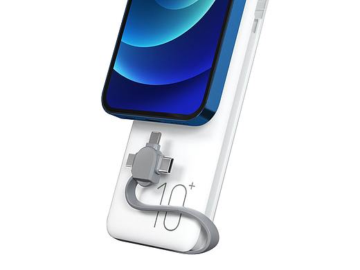 自带线移动电源渲染