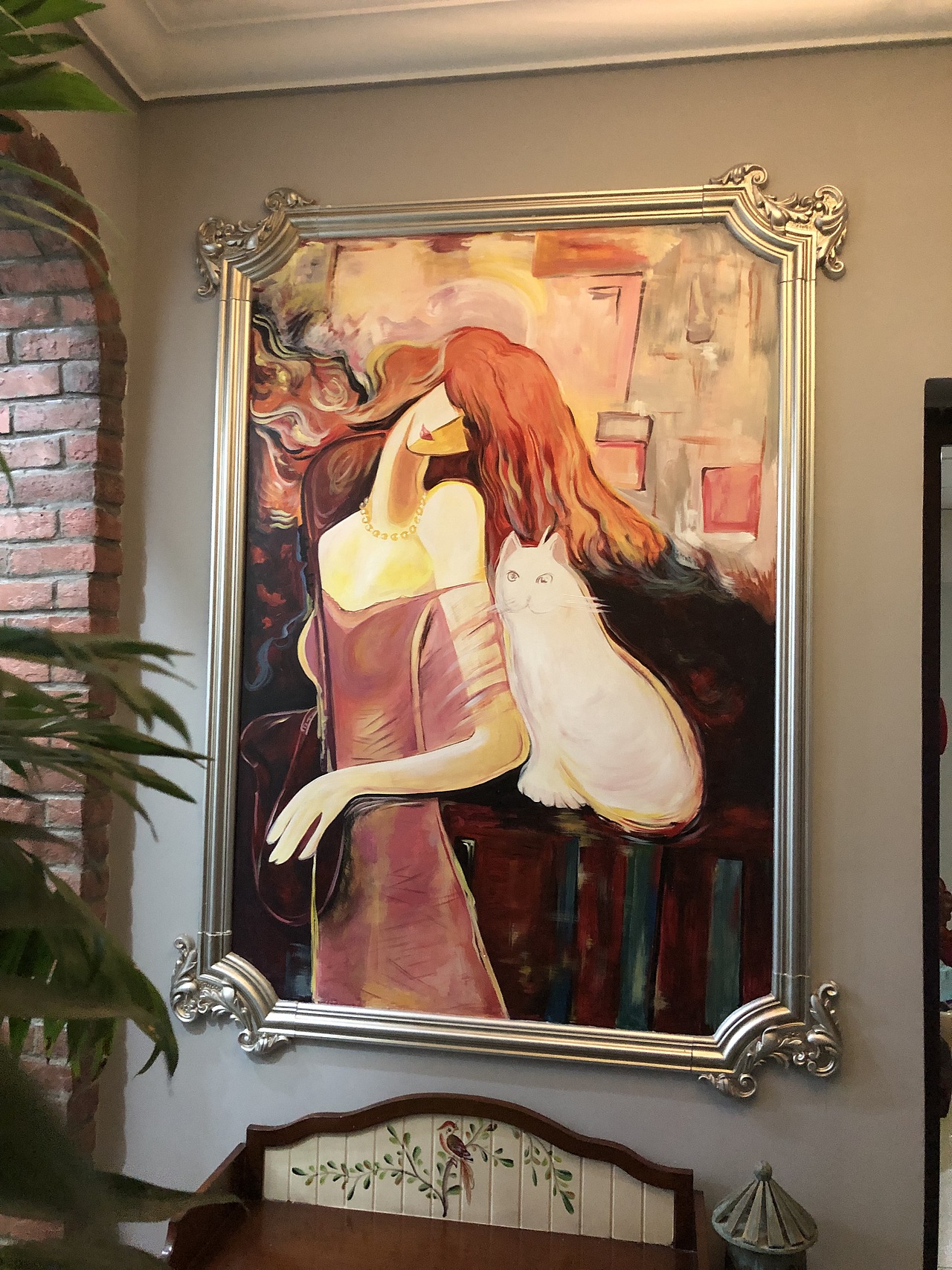 家装壁画电视沙发背景墙绘。贵州贵阳家装壁画。