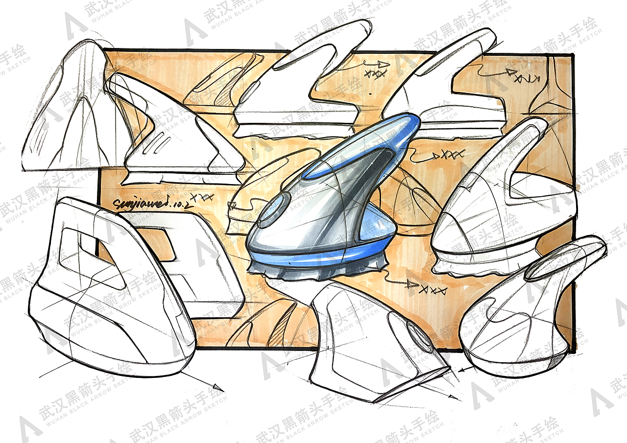工业设计考研手绘示范作品