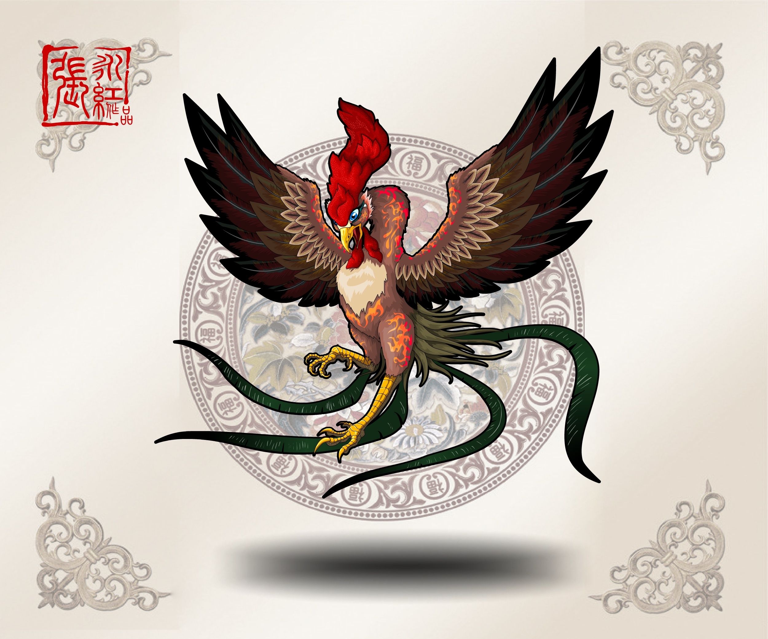 2017吉庆生肖-鸡形象设计|平面|图案|进击的龙猫 - 原创作品 - 站酷 (ZCOOL)
