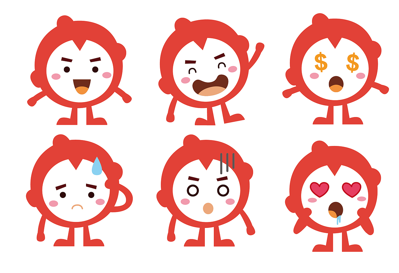 给杂志画的了卡通形象“零零”