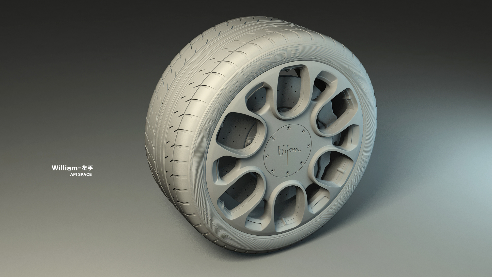 一个布加迪威航的轮胎