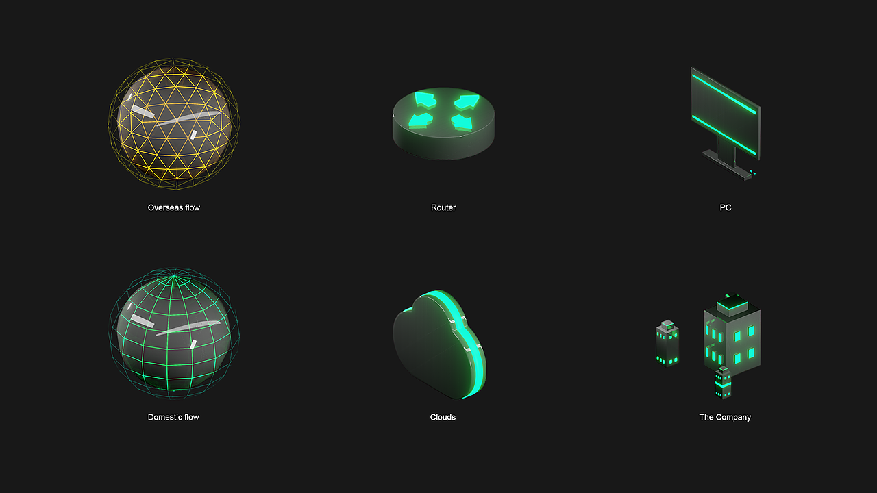 深信服资产拓扑大屏升级（图ZMjcyMzI1MjY0） - 软件界面 - 站酷设计师零笑老师ZeroIn原创素材 - 站酷ZCOOL