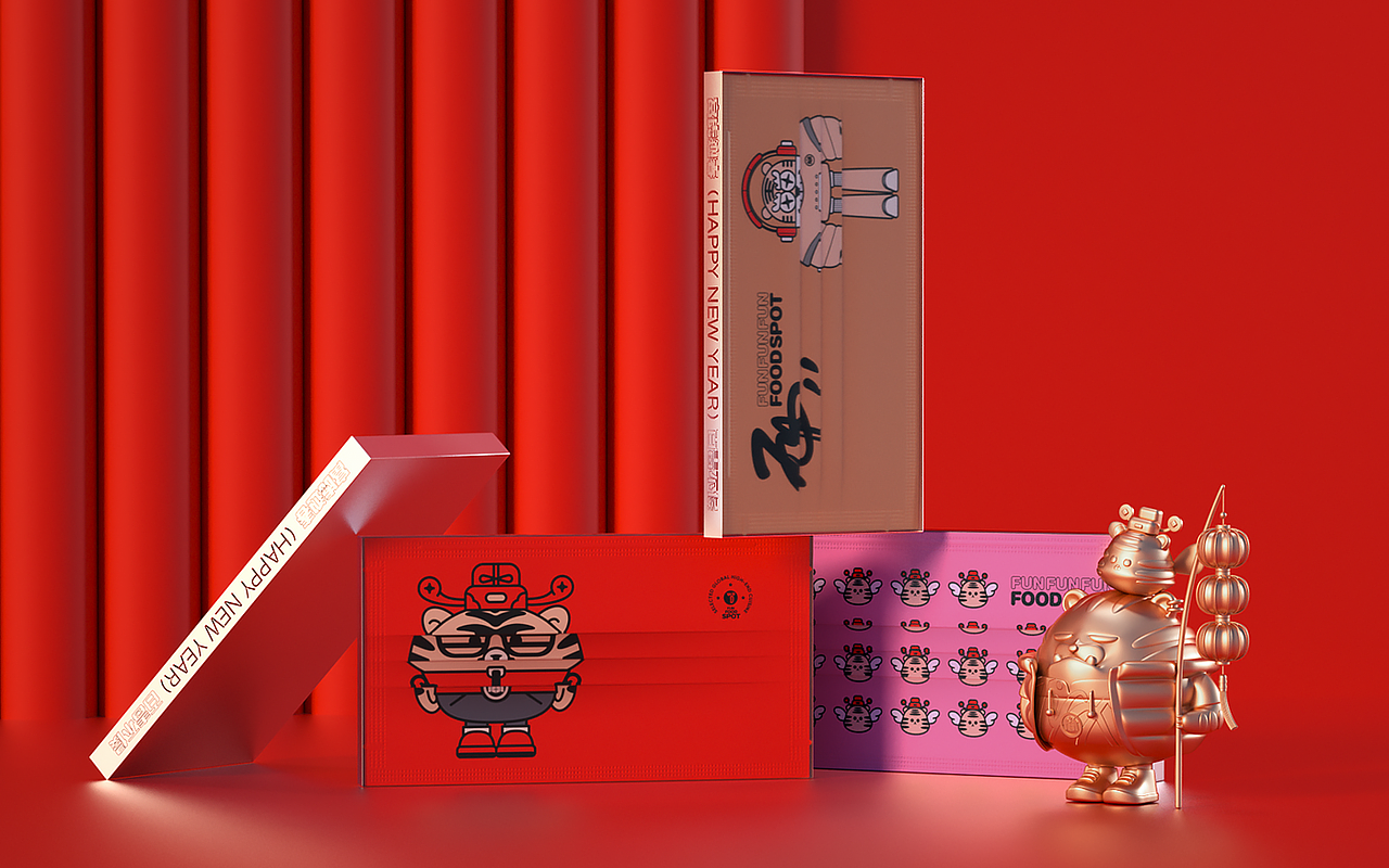 乐趣食点新年礼盒包装设计 / IP设计