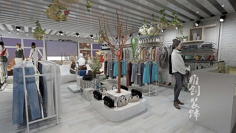 【服装店案例】维创装饰服装店装修案例