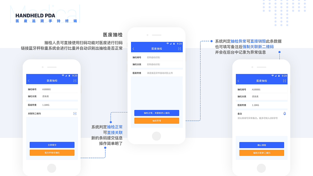 医疗废物追溯管理系统——PDA界面（图ZMjE5NjMyMjE2） - 其他UI - 站酷设计师哎呦蔚o_O原创素材 - 站酷ZCOOL