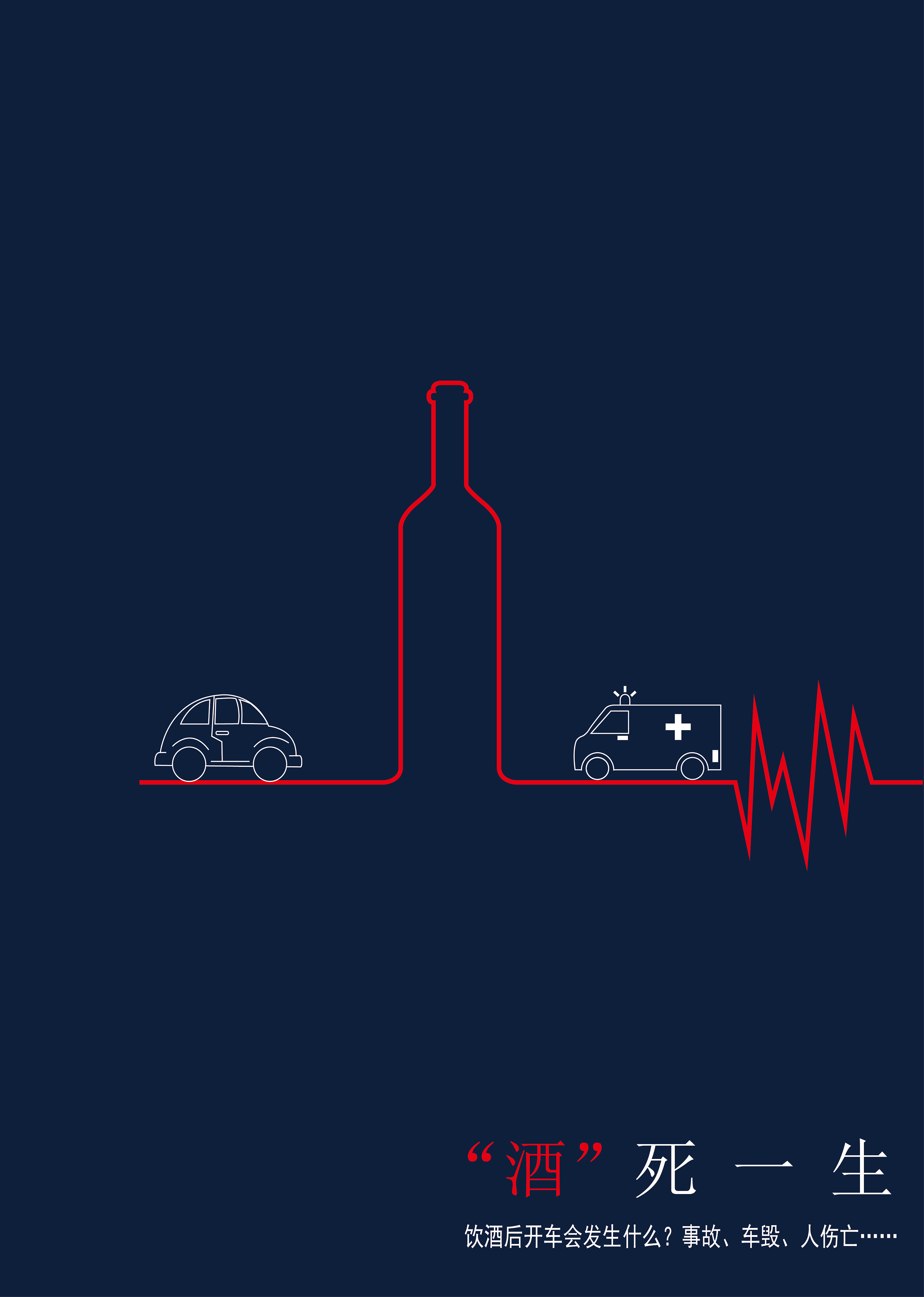 酒驾创意海报2020图片