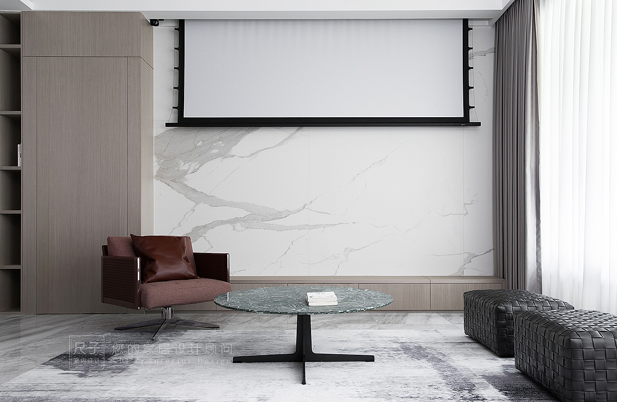 175㎡灰奢有度的家，让生活与自然同居