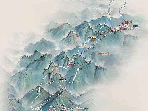 国风类手绘地图