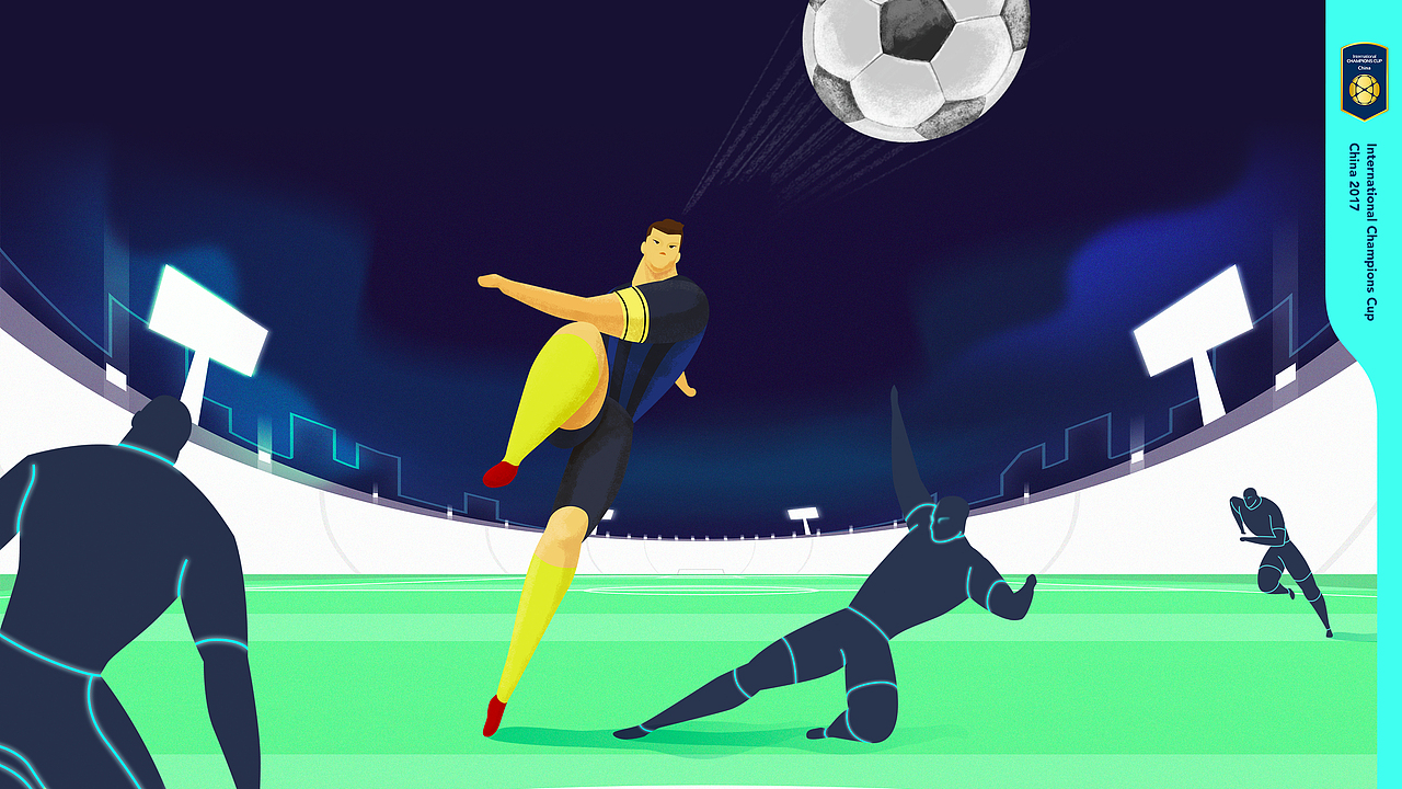 Illustrators for International Champions Cup 2017（图ZMjEwMTg3MjM2） - 艺术插画 - 站酷设计师zZRayZz原创素材 - 站酷ZCOOL