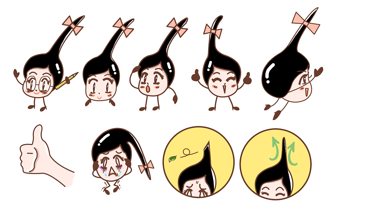 薇婷详情页卡通形象-毛毛