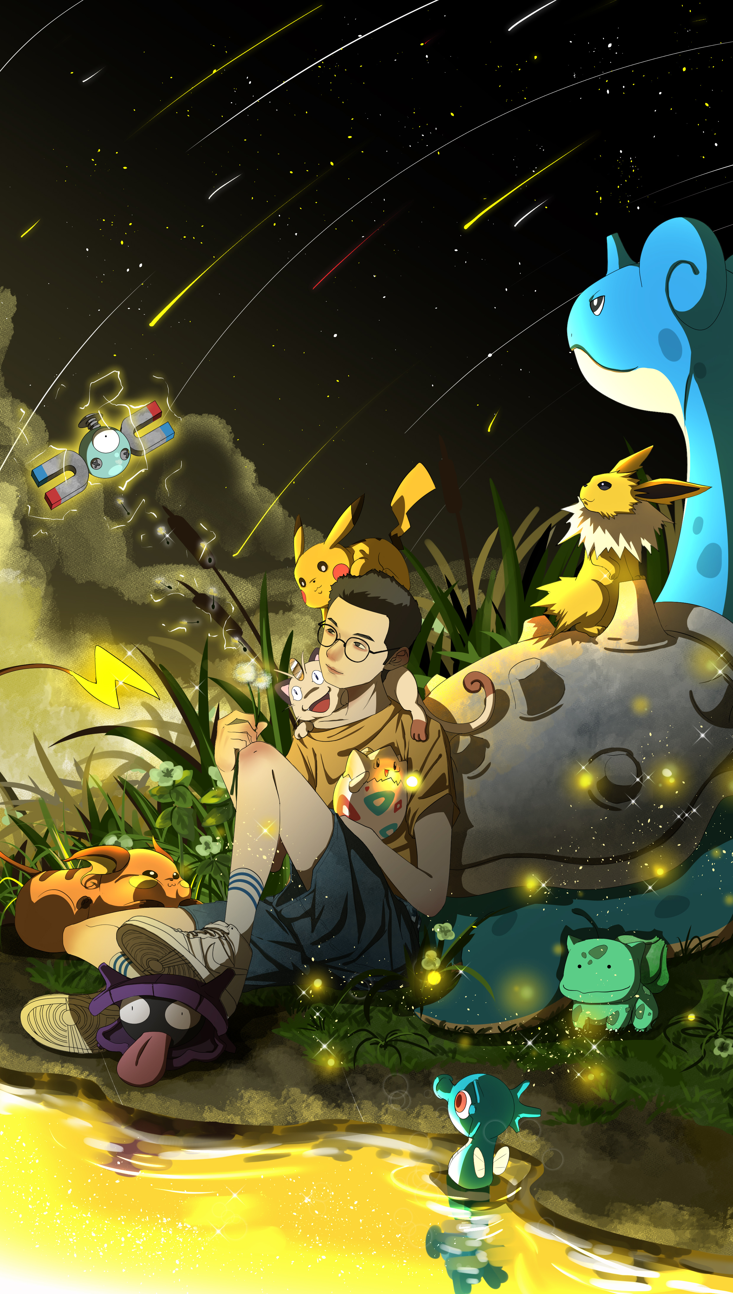 带可爱网友们做多重宝可梦|插画|创作习作|神奇的青花鱼罐头 - 原创