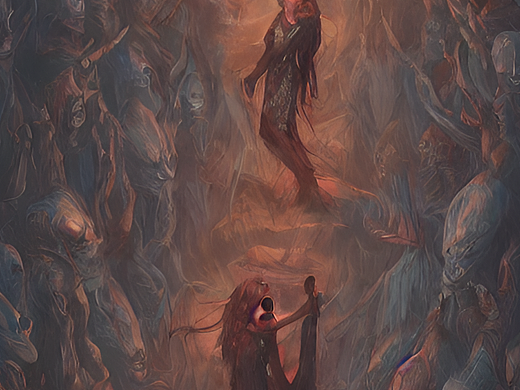 #AI创作实验室#女性，煞气，特效，震撼，大场面