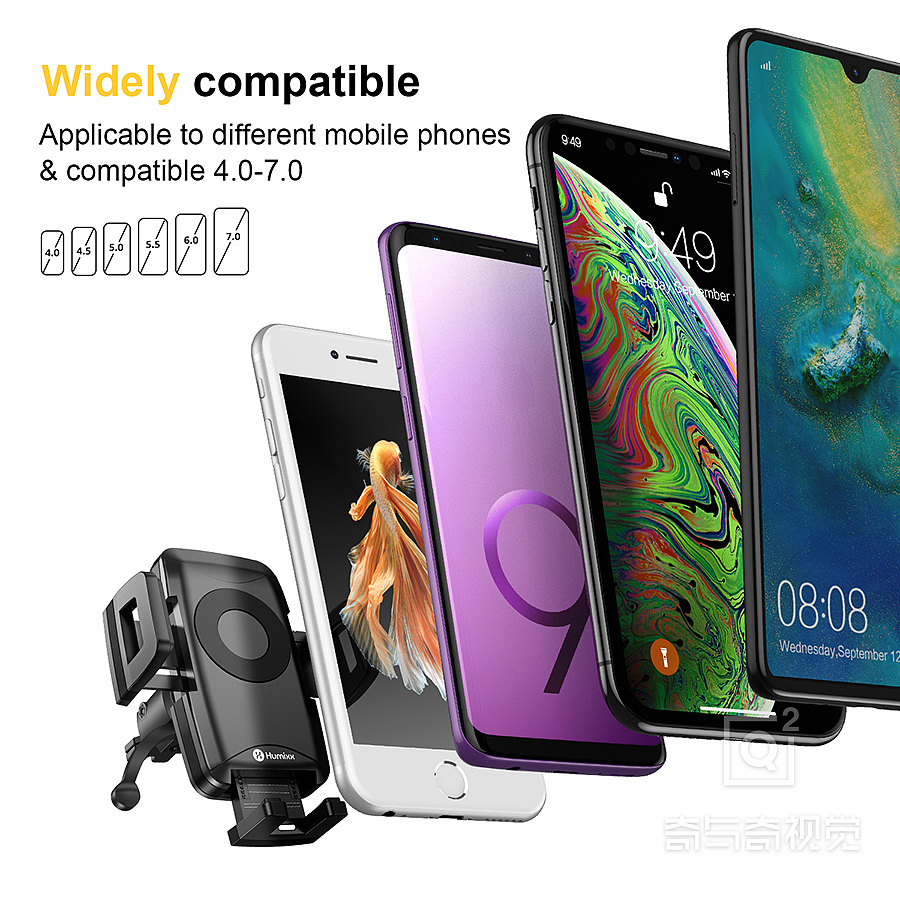 亚马逊主图设计,产品渲染精修,车载支架主图设计