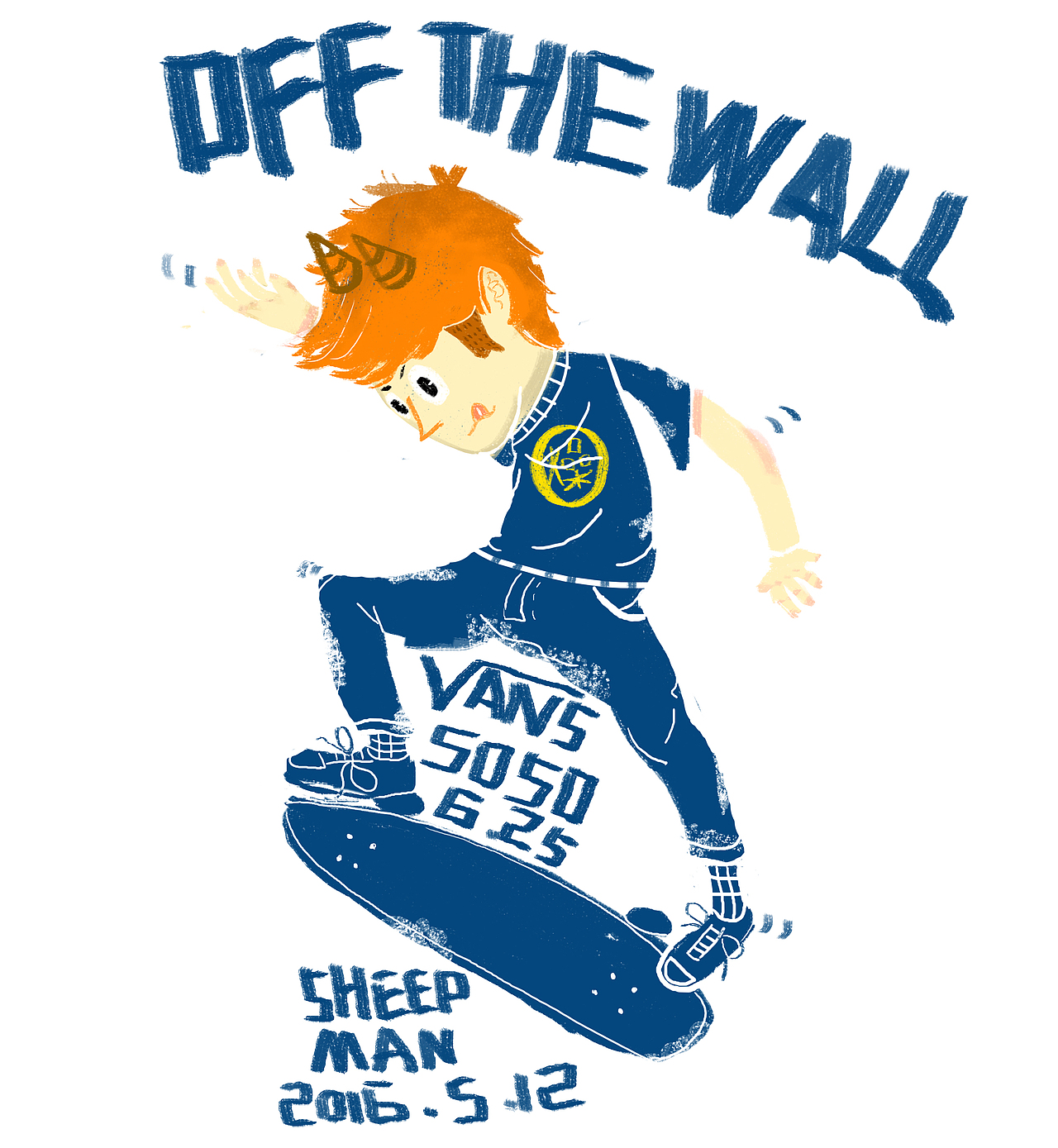 我也很喜欢滑板这是我成的第一个动作kick flip