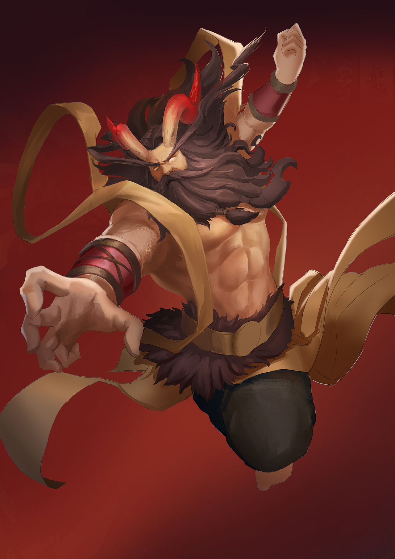 九黎战神蚩尤（图ZMjEzNjIwMDE2） - 海报 - 站酷设计师o瓦斯o原创素材 - 站酷ZCOOL