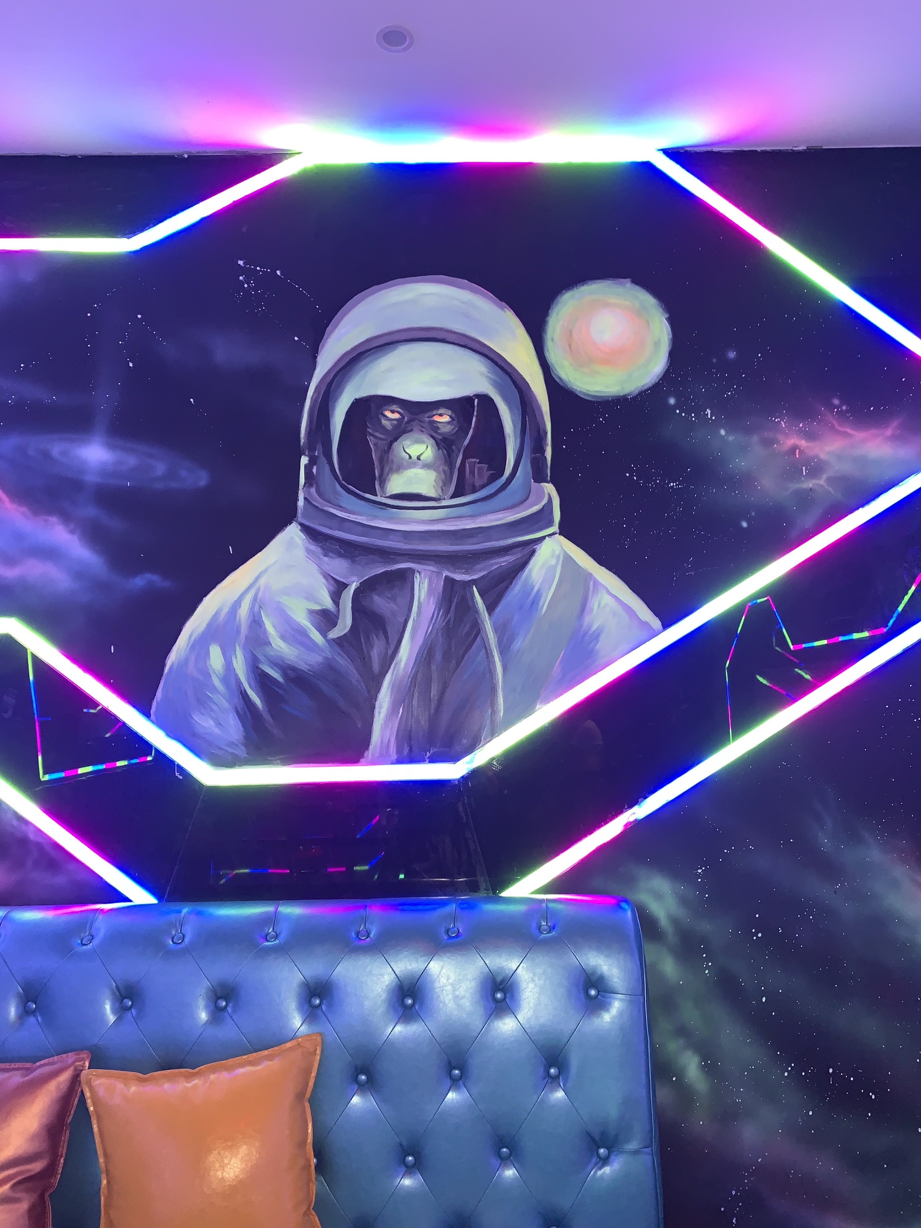 荧光画,浩瀚宇宙