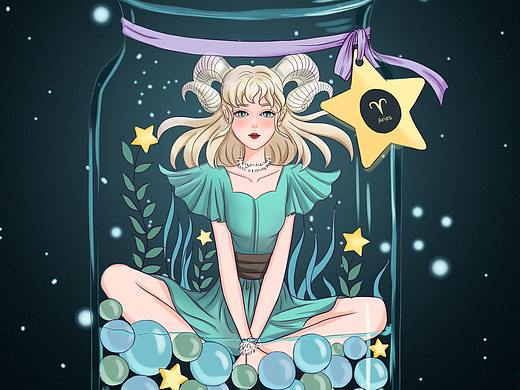白羊座小姐姐（个人主页-ZNDI4ODgyOTI=） - 创作习作 - 站酷设计师童话小栈栈主原创素材 - 站酷ZCOOL