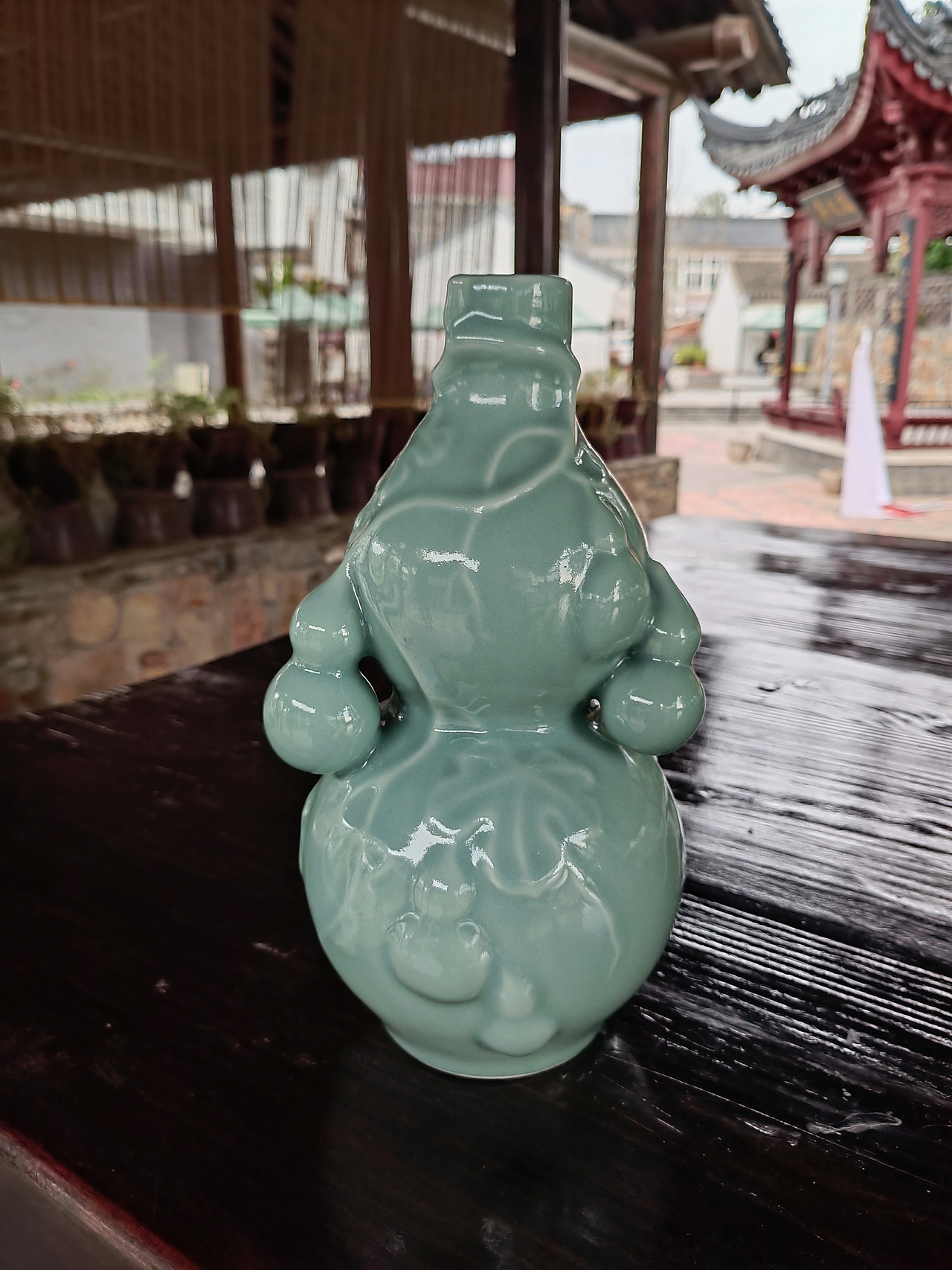 青瓷——葫蘆瓶（圖ZMjc0NDUzMzA4） - 工藝品設(shè)計 - 站酷設(shè)計師青言陶語原創(chuàng)素材 - 站酷ZCOOL