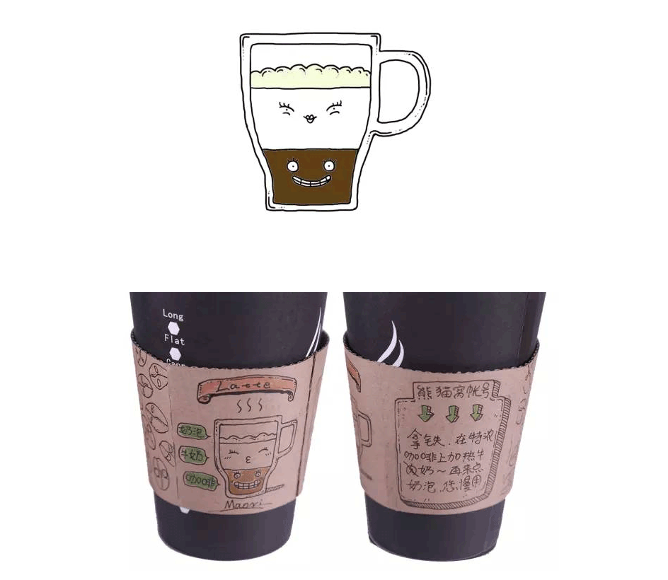 幕后黑手们的手绘咖啡杯（图ZNDA5Mjk1NDg=） - 新锐潮流插画 - 站酷设计师熊猫窝原创素材 - 站酷ZCOOL