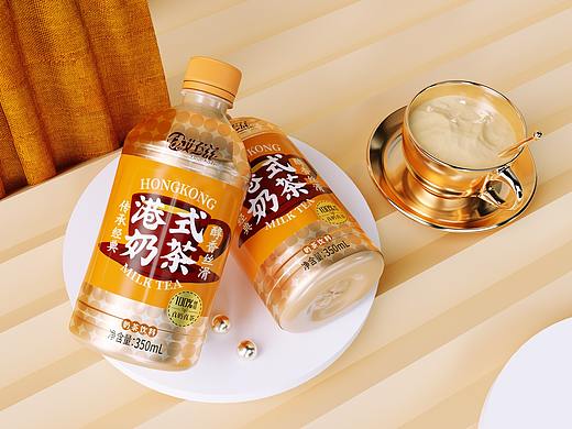 “优好滋”港式奶茶饮料包装设计—瓶型设计—印刷设计