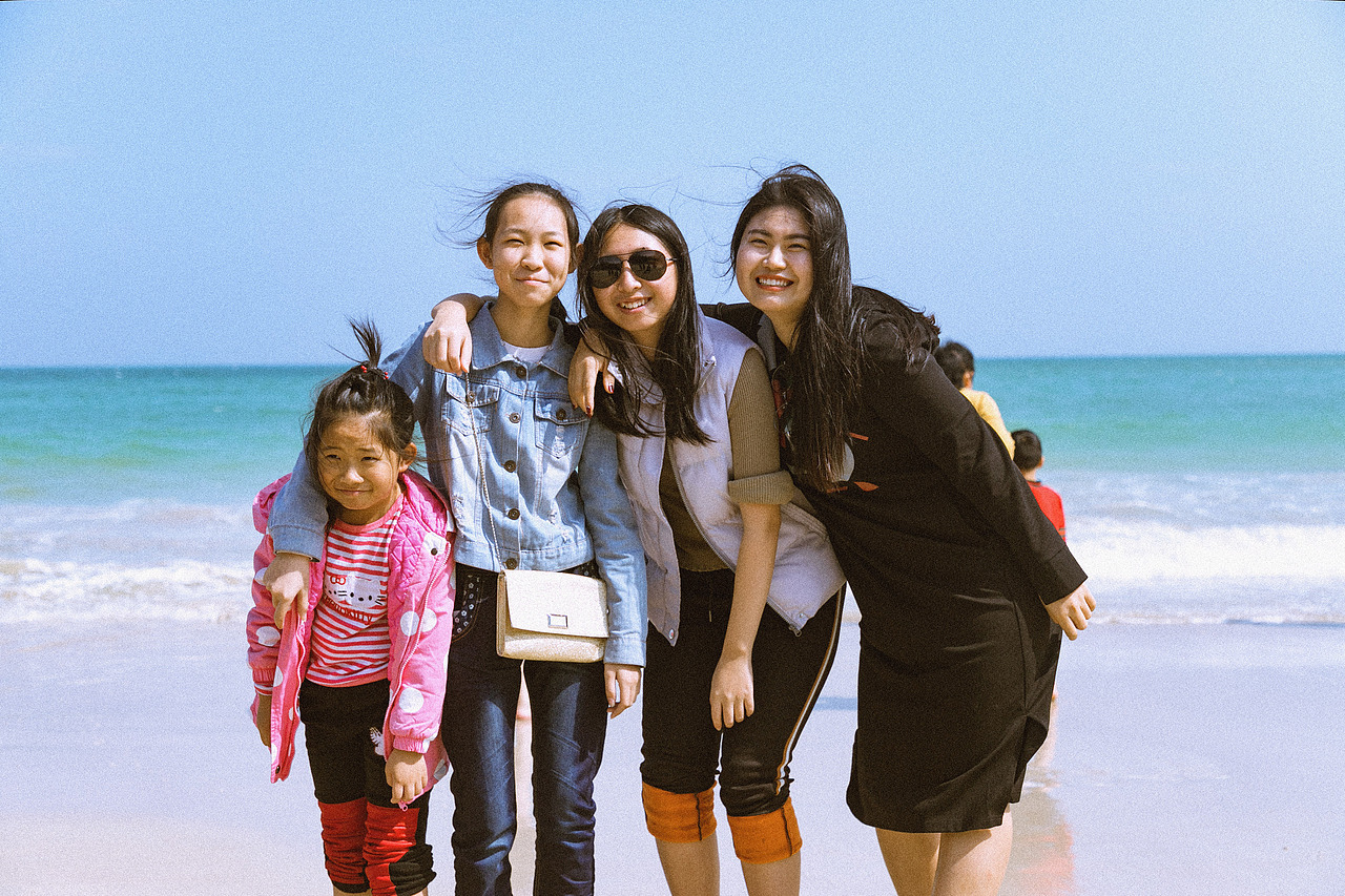 海边家族摄影