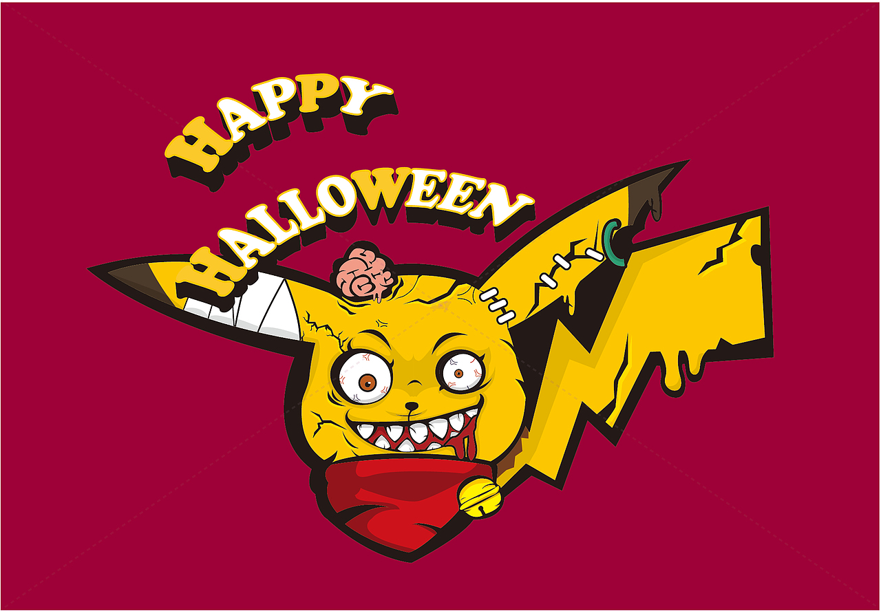 Pikachu👿（图ZMjc1OTQxNzI0） - 新锐潮流插画 - 站酷设计师我是大K啊原创素材 - 站酷ZCOOL