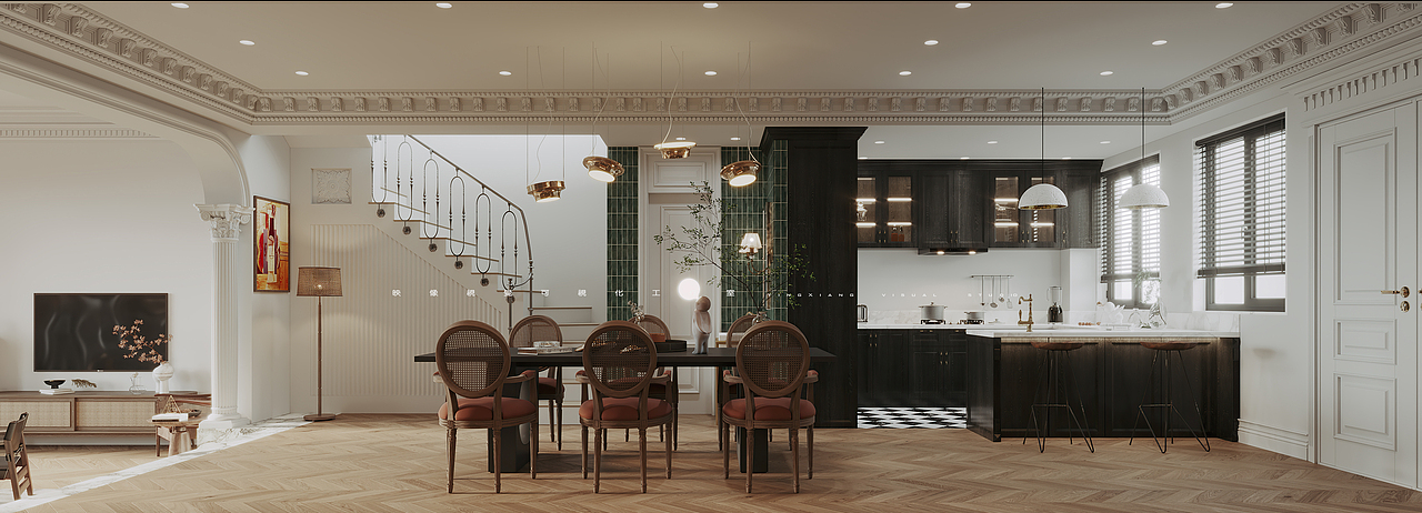 映像視覺 | 商业写实组 | 法式风格（图ZMjc4NDI1MTA0） - 家装设计 - 站酷设计师郑州映像效果图原创素材 - 站酷ZCOOL