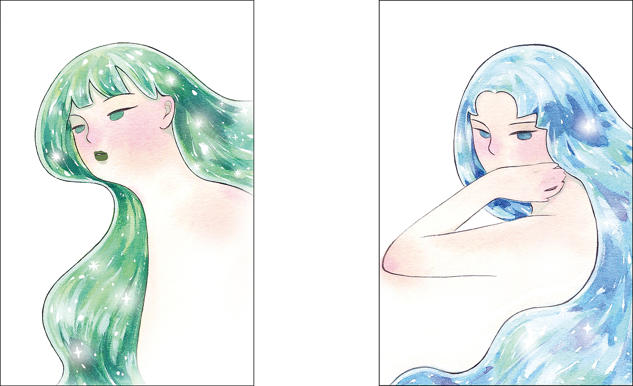 宝石的她（图ZMTE0NDY1NDky） - 商业插画 - 站酷设计师邬葱原创素材 - 站酷ZCOOL