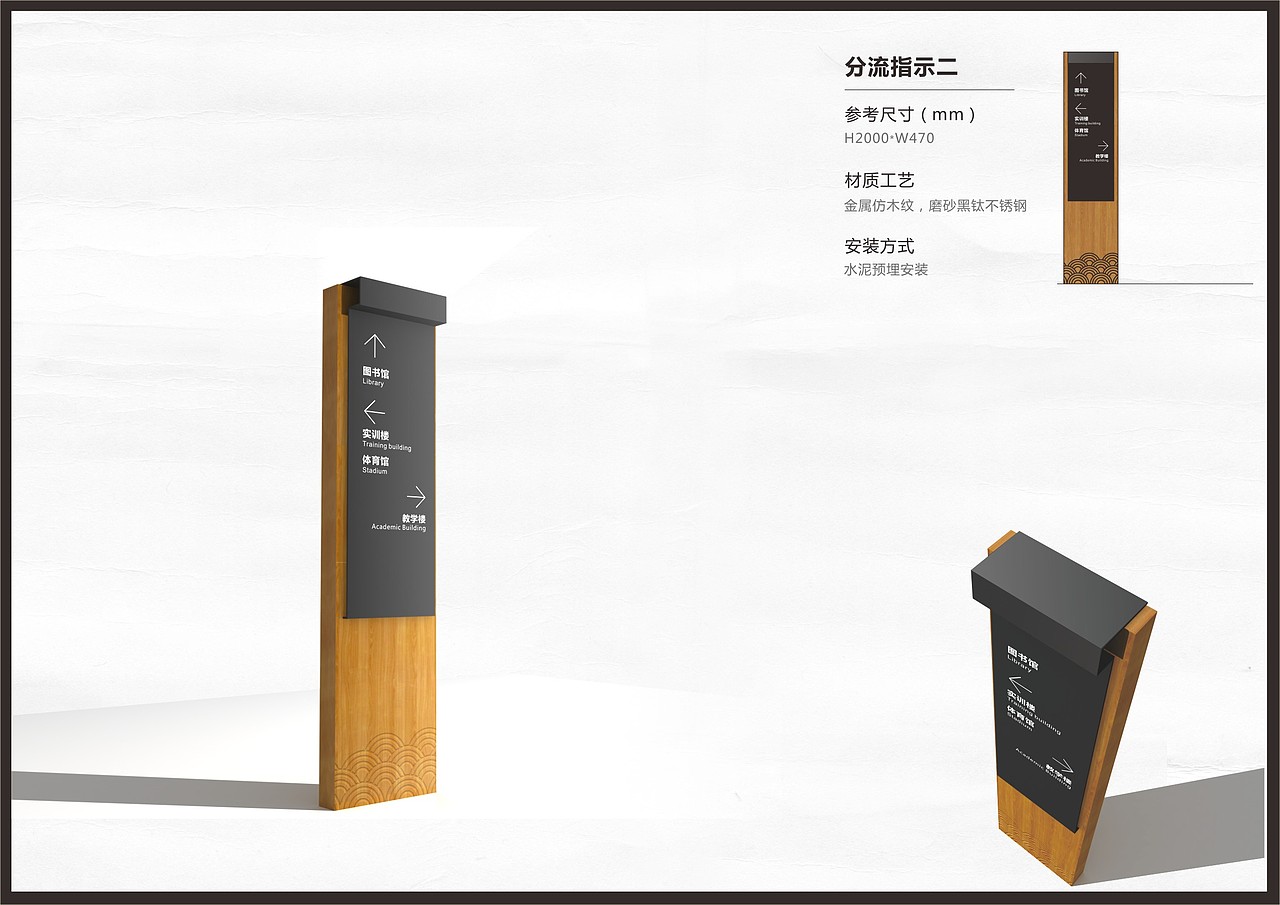 旅游学校导视系统（图ZMjMwNzQ1Njg=） - 商业空间设计 - 站酷设计师舜与设计原创素材 - 站酷ZCOOL