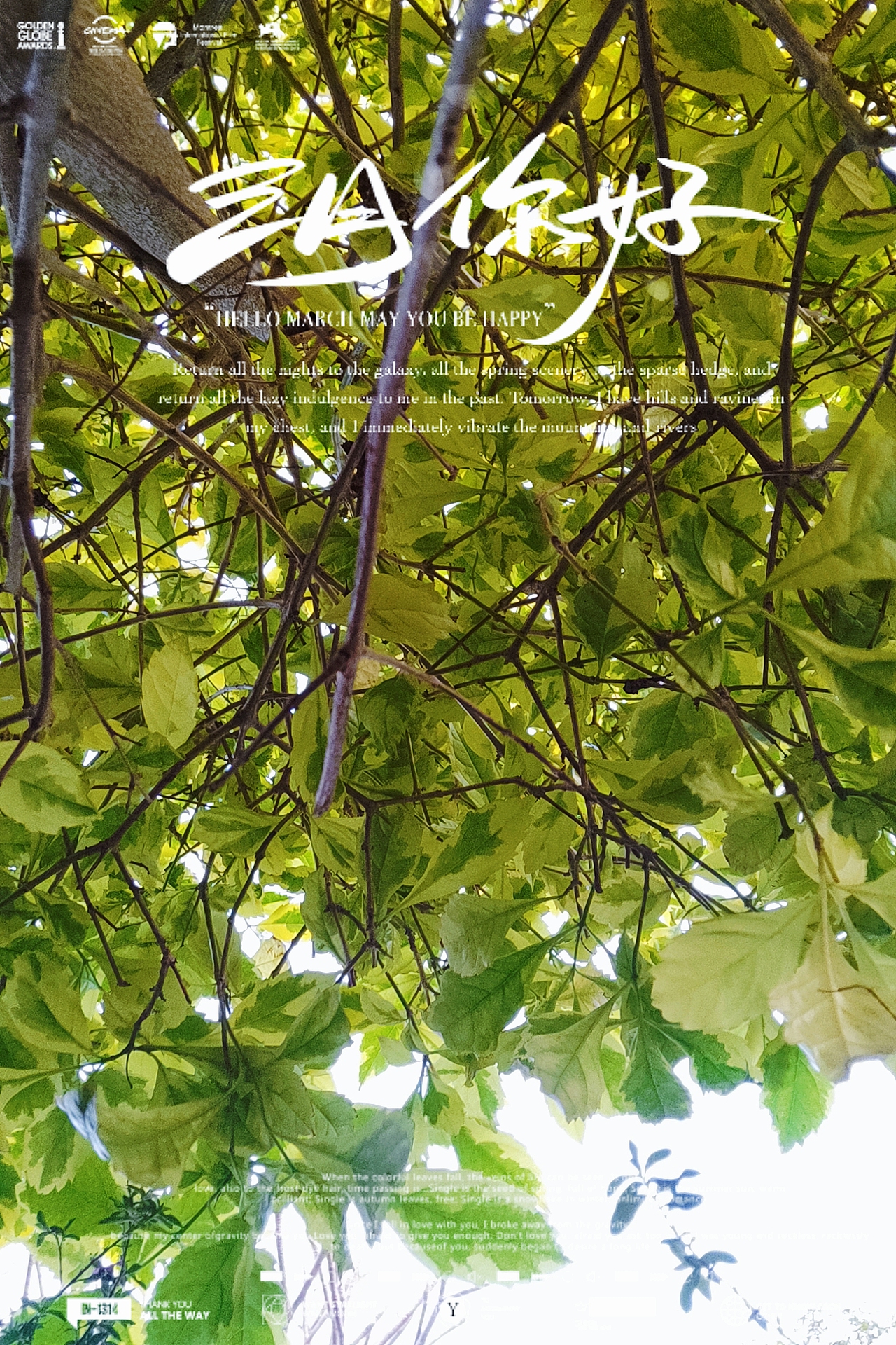 冬日的严寒已去，沐浴春天的阳光