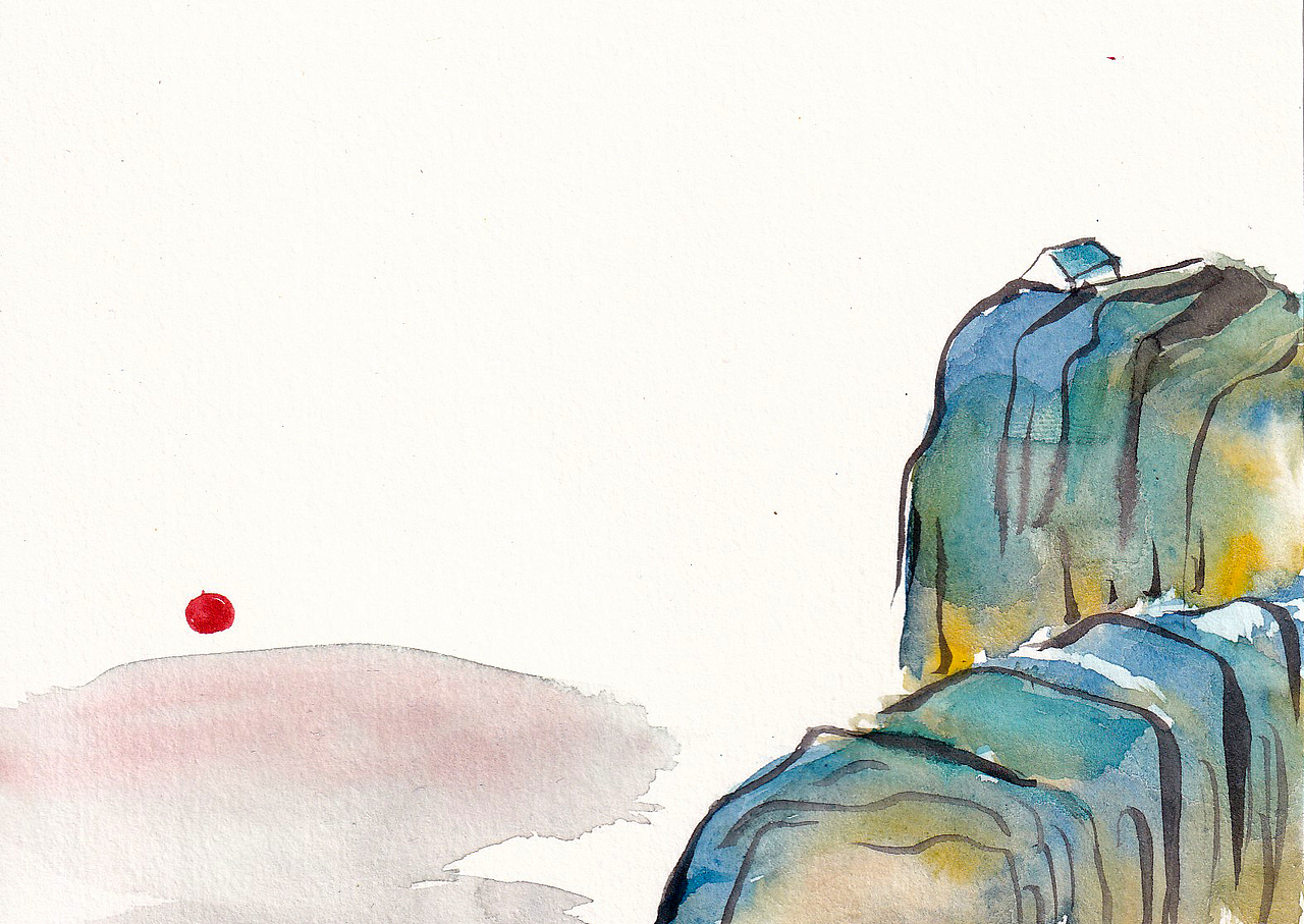 山水相依（图ZMjU3ODk4Mzky） - 绘画 - 站酷设计师花花一样原创素材 - 站酷ZCOOL