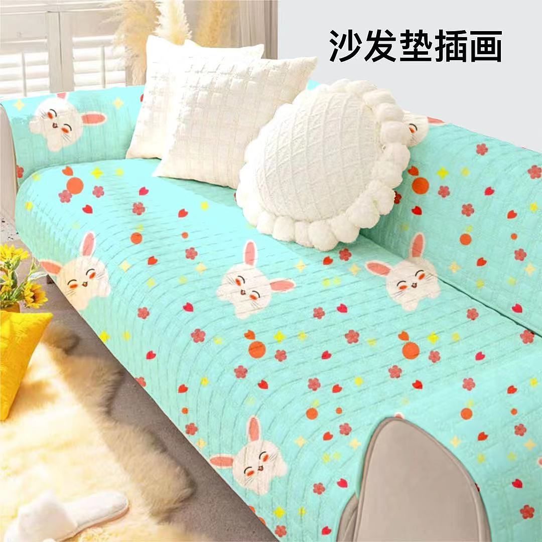 原创印花图案 小了白了兔 插画包装设计样机图