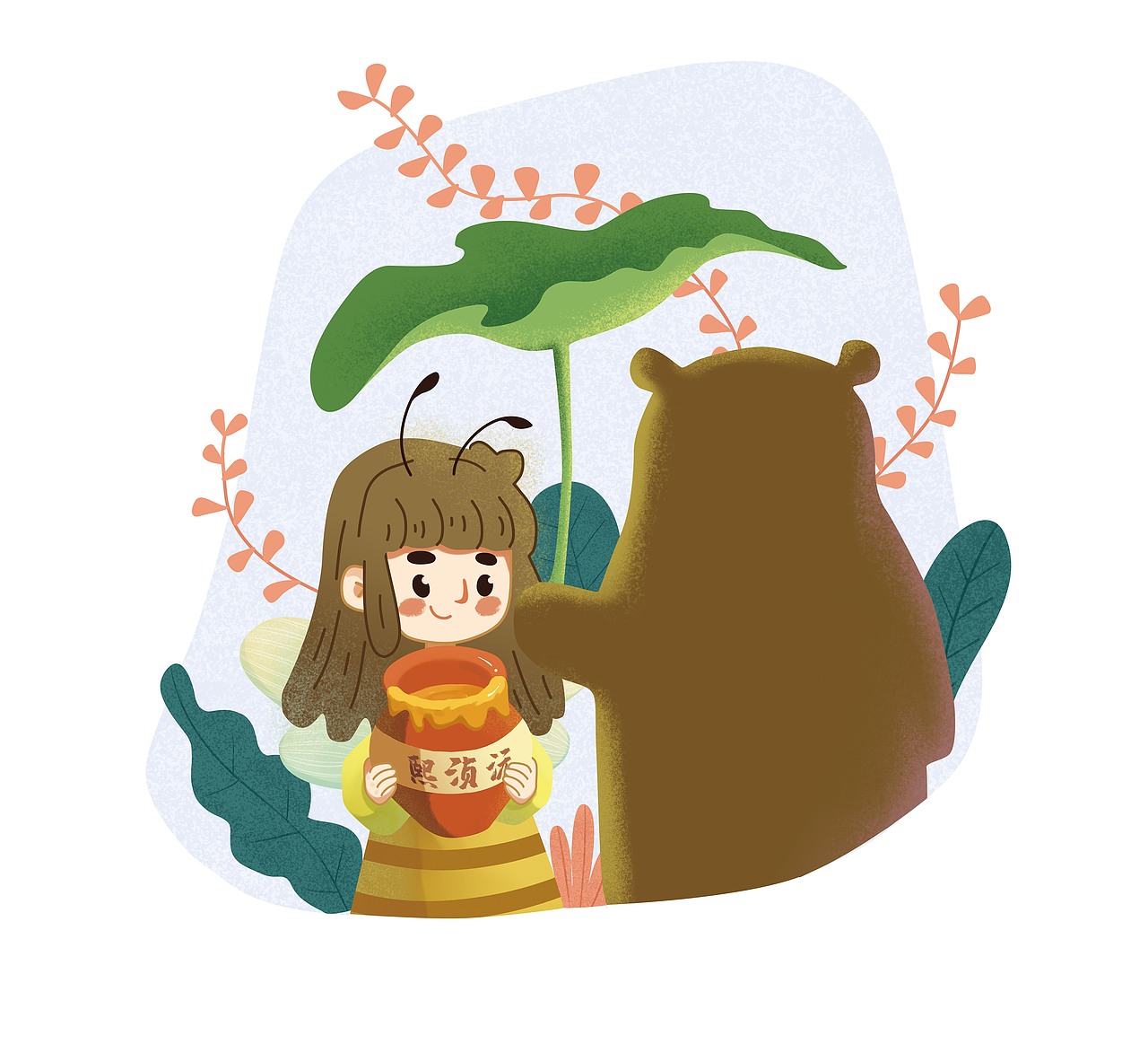 蜂蜜系列插画包装（图ZMTgyNTUzNDYw） - 商业插画 - 站酷设计师力王设计原创素材 - 站酷ZCOOL