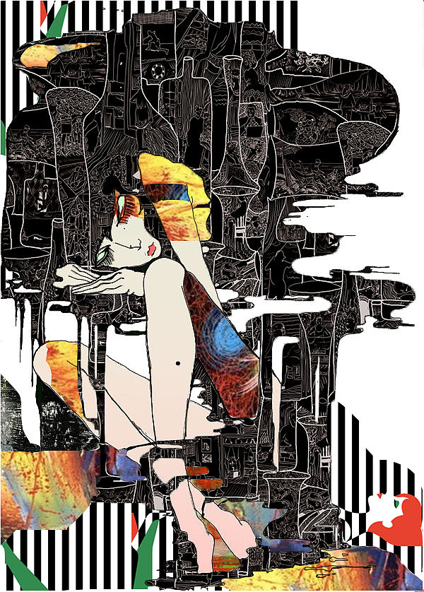 忧伤的女人（图ZNjQ0NjEzMjg=） - 商业插画 - 站酷设计师hx红霞原创素材 - 站酷ZCOOL