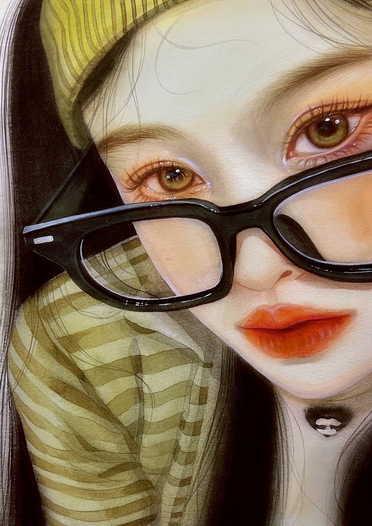 水彩头像（图ZMzE2Mjk5Mjc2） - 绘画 - 站酷设计师迷森鹿水彩原创素材 - 站酷ZCOOL