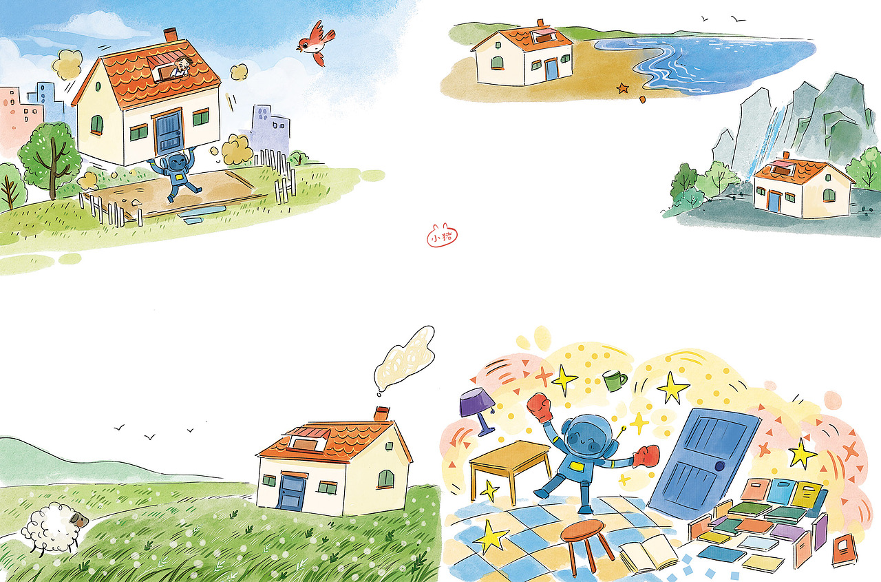 期刊杂志插画（图ZMjMzOTIzNjU2） - 绘本 - 站酷设计师小猪君原创素材 - 站酷ZCOOL