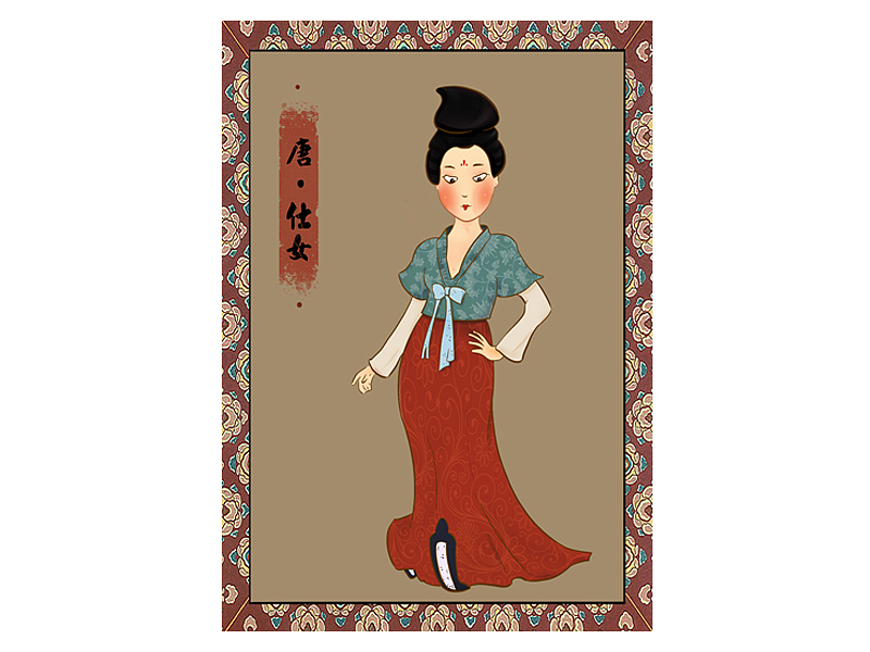 萌萌哒仕女图（图ZMTE4ODMxOTA0） - 创作习作 - 站酷设计师豆豆逗咧原创素材 - 站酷ZCOOL